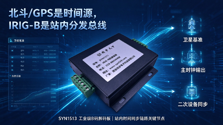 北斗GPS这么准，变电站为啥非要IRIG-B码解码器？