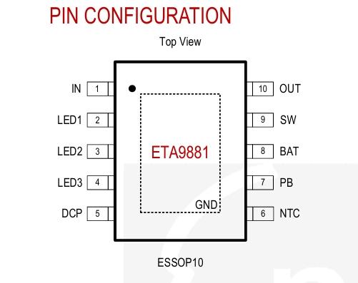 供应钰泰ETA9881 移动电源解决方案