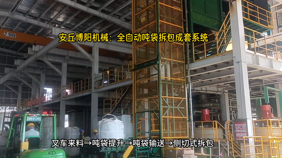 粗硫酸鎳全自動噸袋拆包機 連續式噸袋破袋機優勢