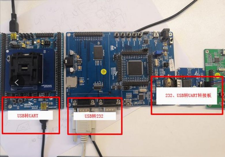 UART 下载 PC 连接目标板