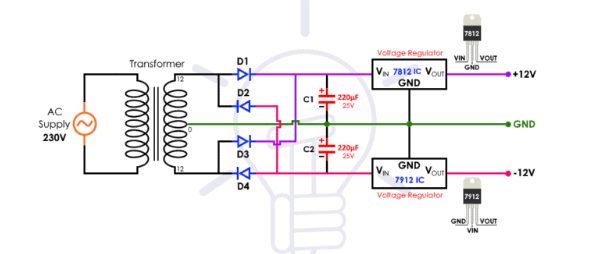 雙電源電路圖及工作原理解析