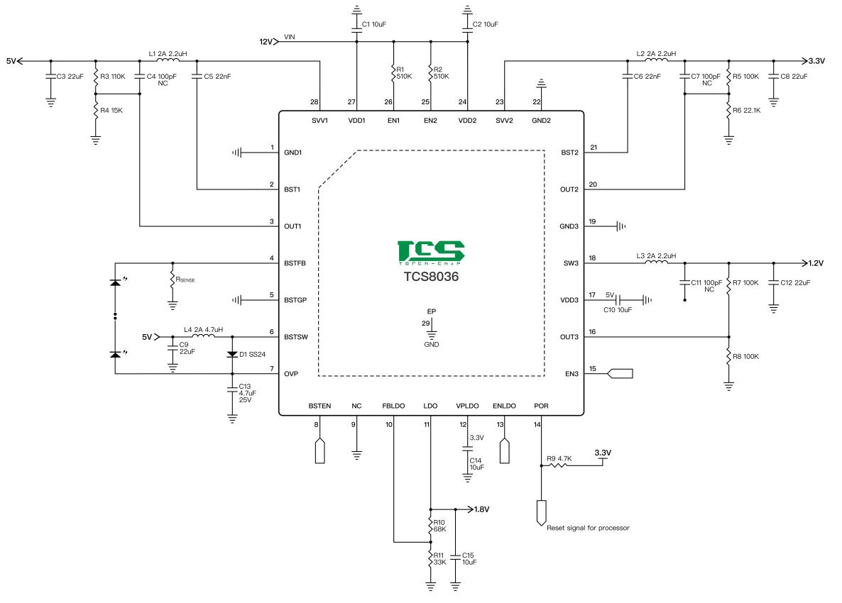 湯誠科技電源管理芯片TCS8036寶寶監(jiān)護器解決方案