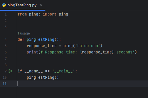 使用Python进行Ping测试