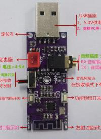 蓝牙一拖二发射器HX056M模块