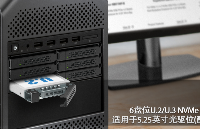 超高密度存儲系統都用它！超方便的6盤位U.2/U.3 NVMe PCIe 4.0硬盤抽取盒