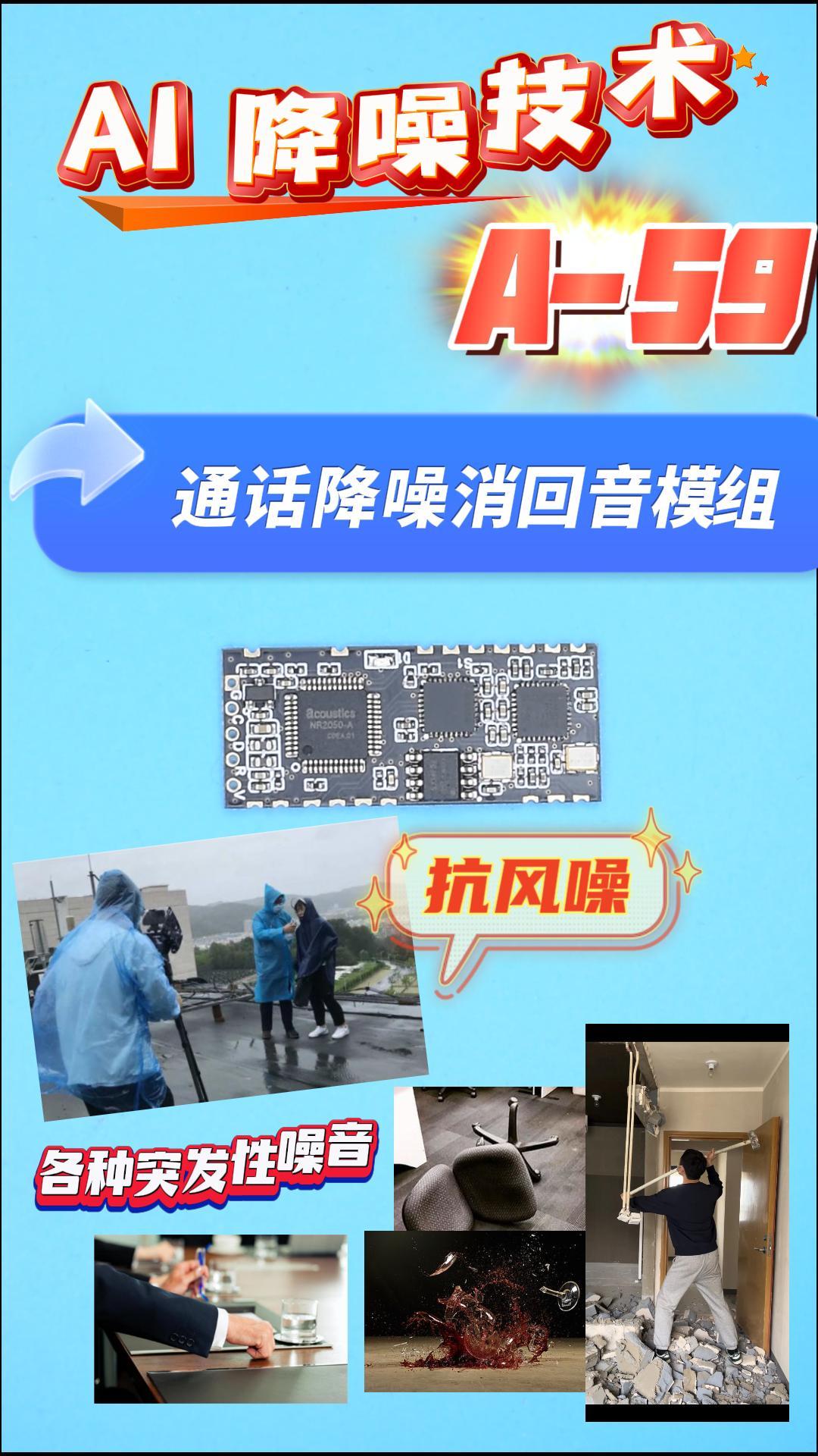 AI降噪算法通信語(yǔ)音模塊A-59
