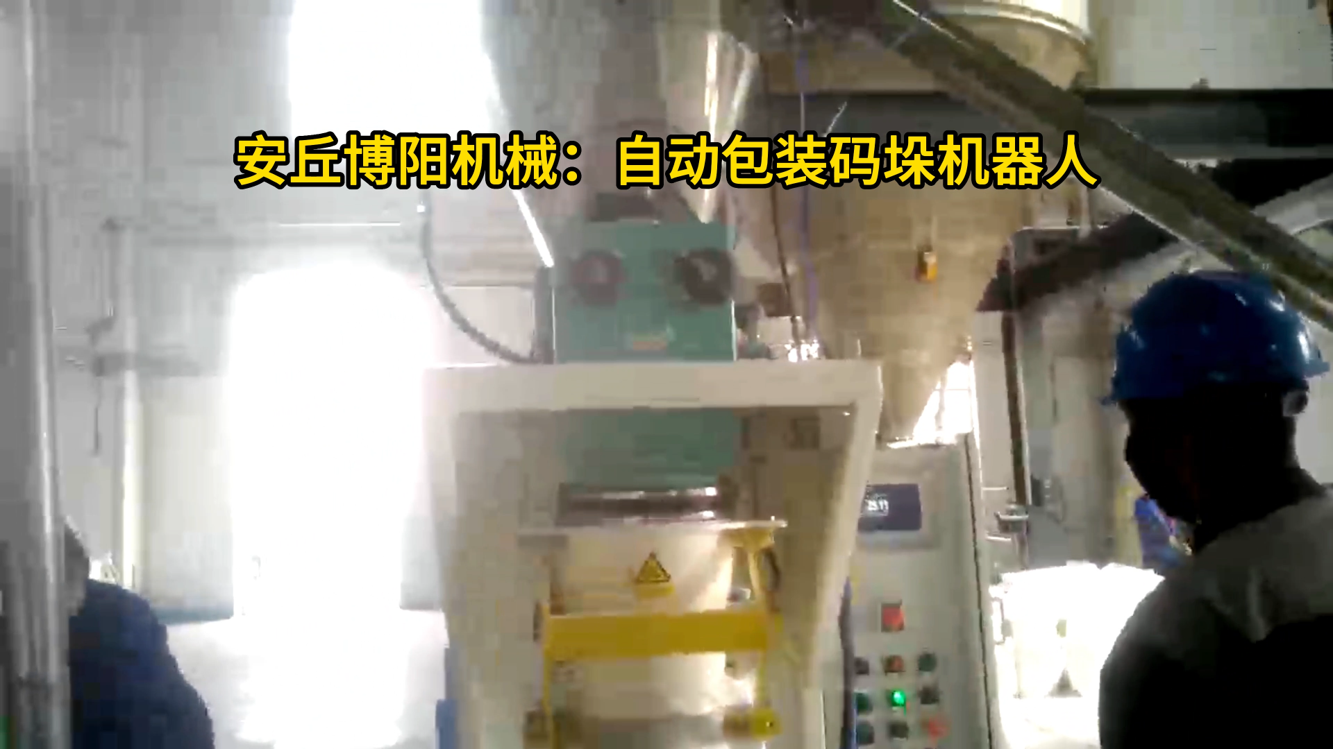 魔芋粉自動包裝碼垛設(shè)備 50kg粉料自動包裝碼垛機械手