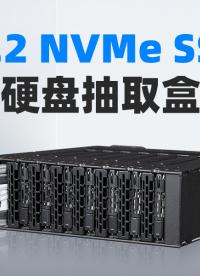 靈活存儲8個M.2 SSD的硬盤抽取盒：高密度NVMe全閃存儲擴展 #全閃存 #嵌入式系統 #硬盤盒 