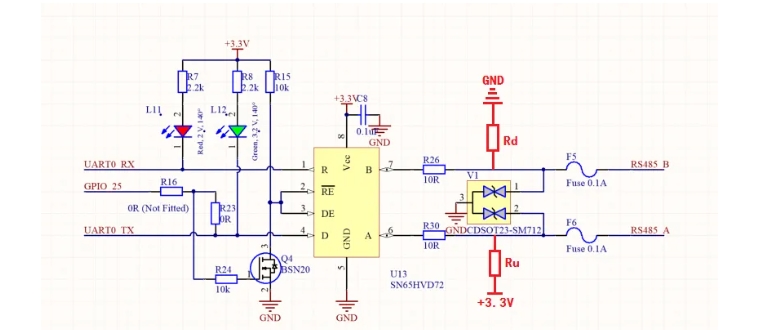 <b class='flag-5'>Rs485</b>電路的限流<b class='flag-5'>電阻</b>為什么都用ptc