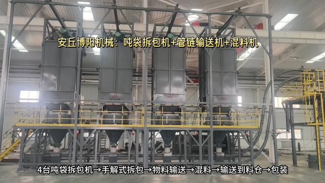 石墨粉噸袋自動拆包機 噸袋拆包投料站 