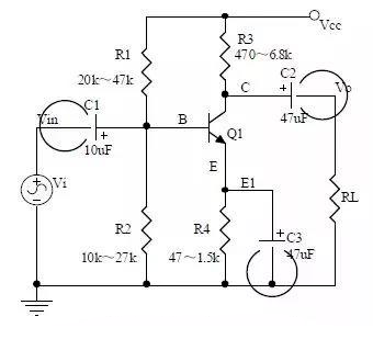 分壓偏置式共射極<b class='flag-5'>放大</b><b class='flag-5'>電路</b><b class='flag-5'>三種</b><b class='flag-5'>組態(tài)</b>