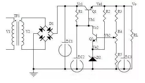 串聯(lián)型穩(wěn)壓電路的工作過程