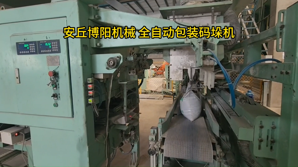 飼料全自動(dòng)包裝碼垛設(shè)備介紹、山東自動(dòng)碼垛機(jī)器人廠家