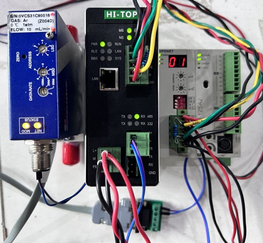 DeviceNet网关HT3S-DNS-MDN读取七星华创CS310空气流量计数据应用案例