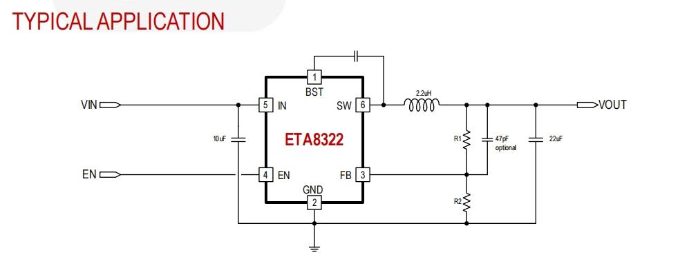 供应ETA8322 DC/DC IC