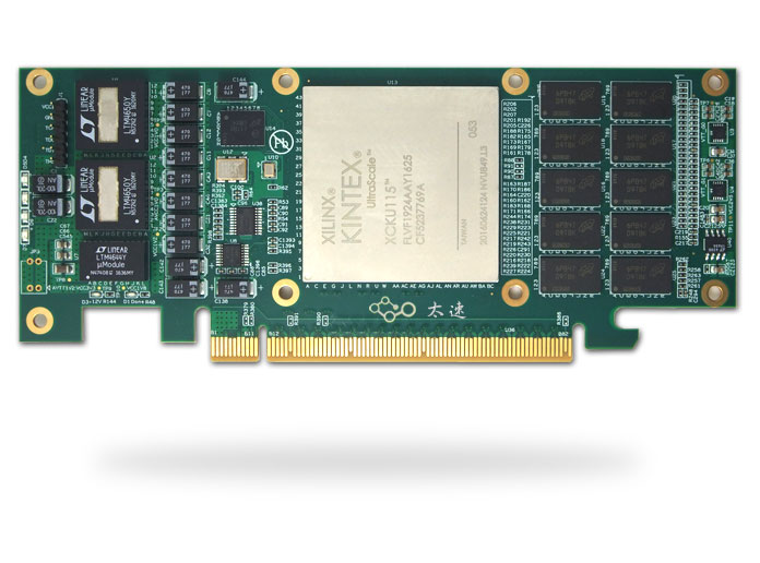 基于Xilinx XCKU115的半高PCIe x8 <b class='flag-5'>硬件加速</b>卡