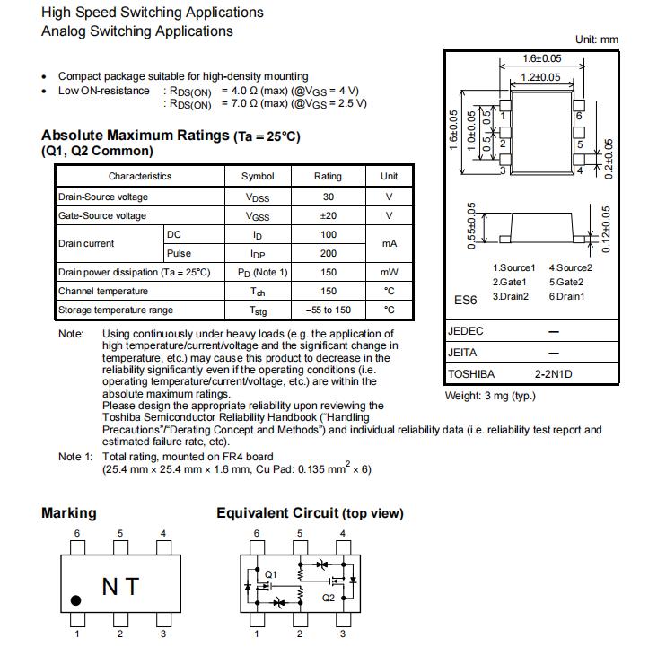 SSM6N44FE：高效低損耗<b class='flag-5'>MOSFET</b>的理想選擇