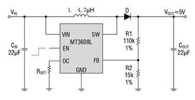 <b class='flag-5'>MT</b>3608L 2.5A，高效的1.2MHz电流<b class='flag-5'>模式</b>升压转换器