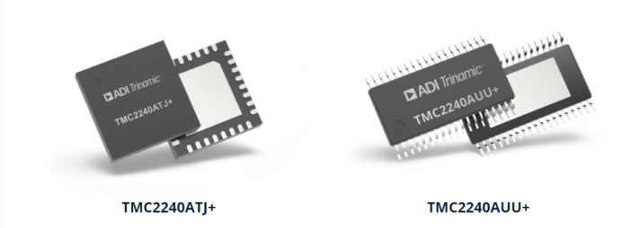 TMC2240 是一款智能高性能步進電機驅動器IC，具有串通信接口 (SPI、UART) 和廣泛的診斷功能。