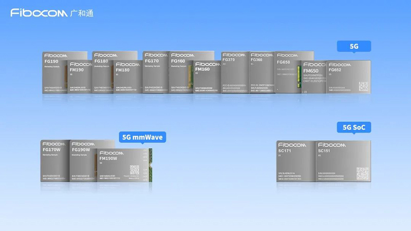 在加速5G规模化商用落地上，广和通已率先推出多款符合3GPP演进标准的5G模组