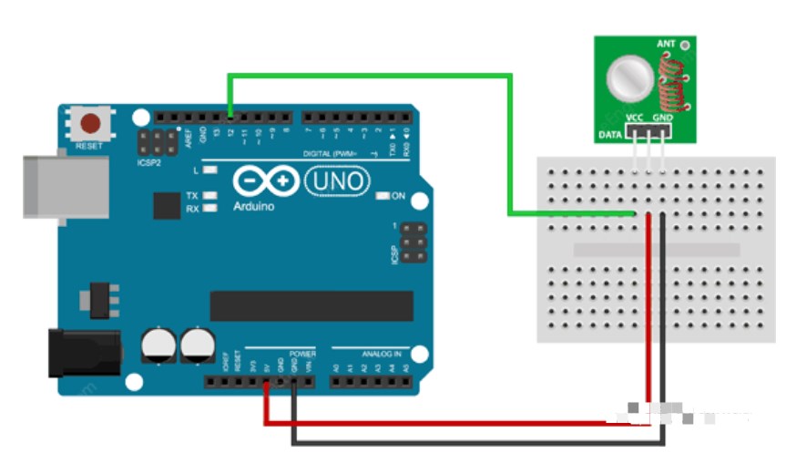 Arduino配合RF 433MHz收發模塊實現無線通信