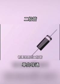 二極管 電力電子 單相導通 正向導通 反向截止 電子元器件 #電力知識 