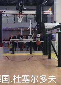 2016德國，機械手控球，傳球，投籃籃球機器人