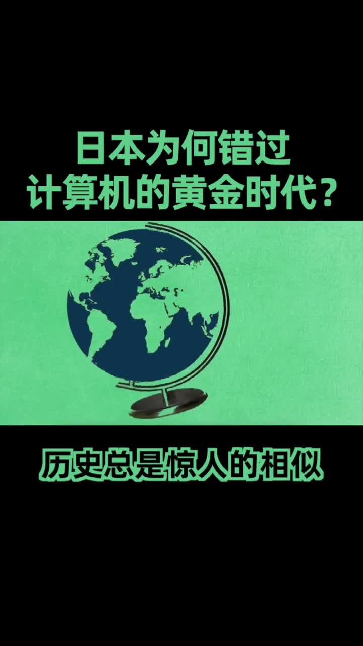 日本刚有崛起之势，就赶上日本经济泡沫崩塌的20年，直接错过了整个计算机时代