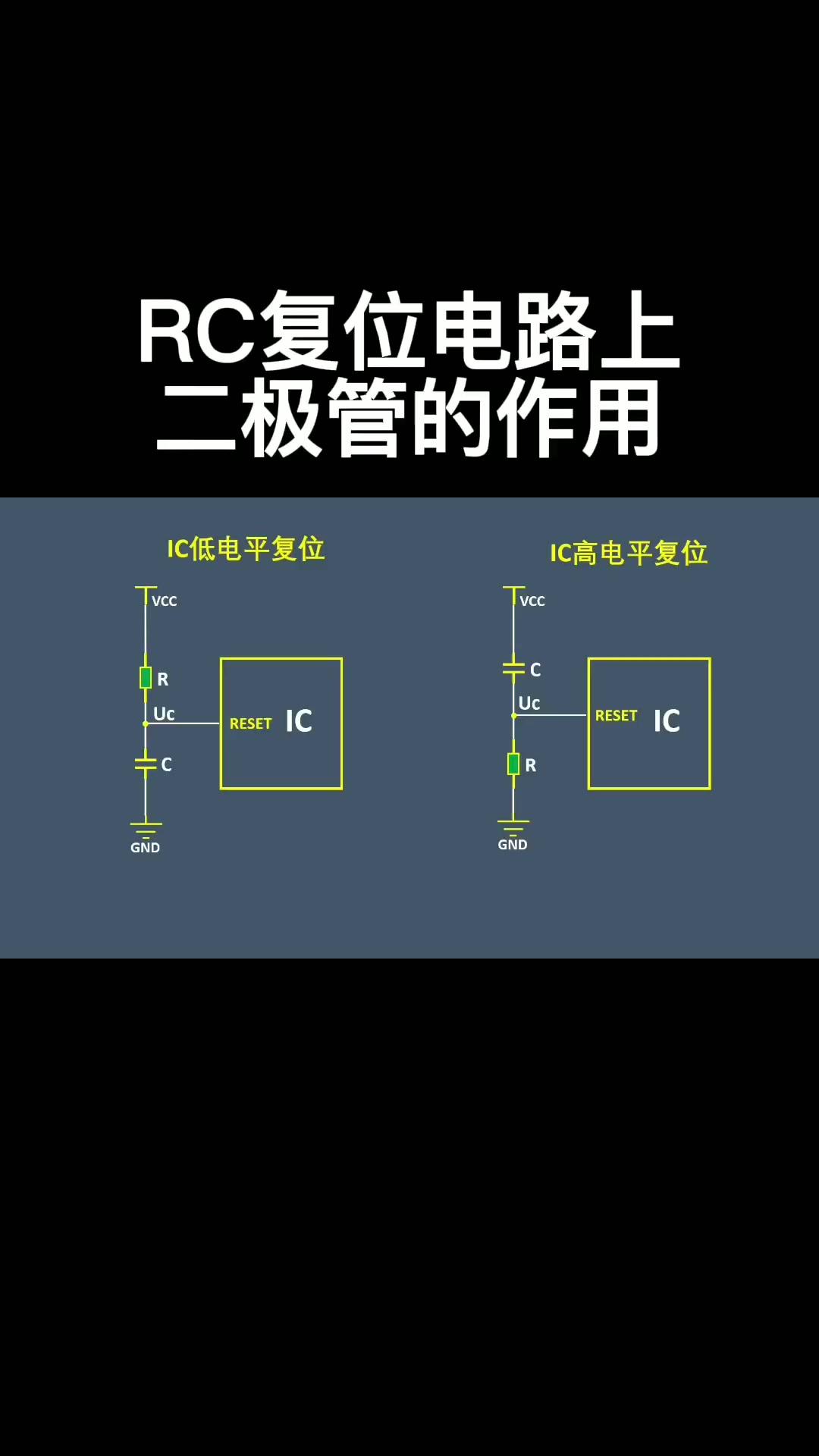 RC復位電路上二極管的作用#電路設計 