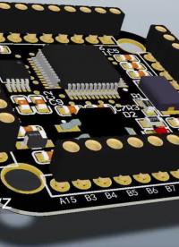 超迷你STM32主控板，只有3x3cm大小，板載串口、LED資源，可擴展性強