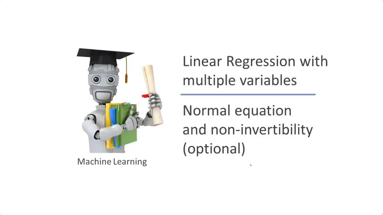 斯坦福公开课 - 吴恩达 机器学习 | 正规方程在矩阵不可逆情况下的解决方法 #机器学习 