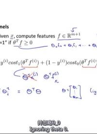 斯坦福公開課 - 吳恩達(dá) 機(jī)器學(xué)習(xí) | 核函數(shù)Ⅱ 2-2 #機(jī)器學(xué)習(xí) 