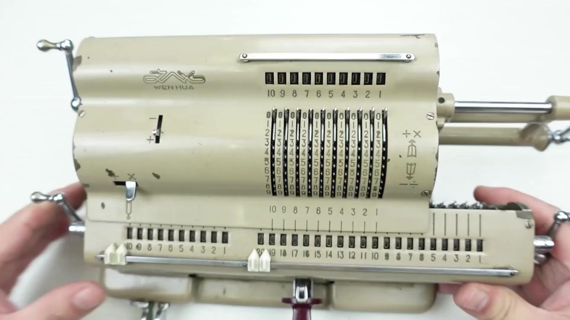 國產手搖機械計算機，拆開看看50年前它巧妙的工業設計和機械原理  #硬核拆解 
