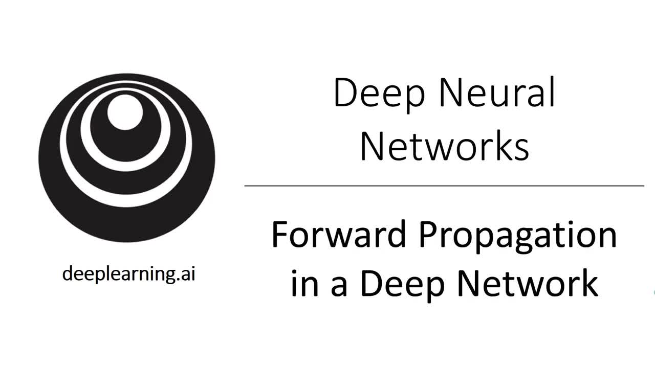 吴恩达《深度学习》系列课 - 38.深层网络中的前向传播#深度学习 