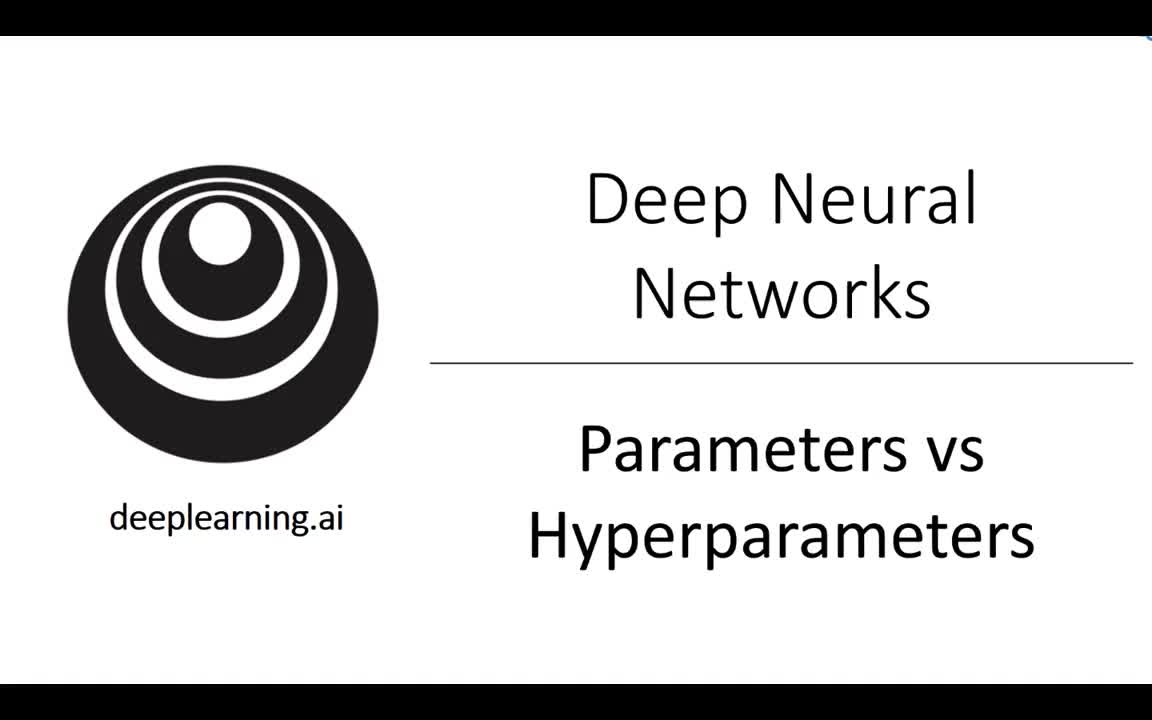 吴恩达《深度学习》系列课 - 42.参数 VS 超参数#深度学习 
