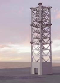 CG動畫展示#SpaceX 星艦軌道發射臺的施工進度