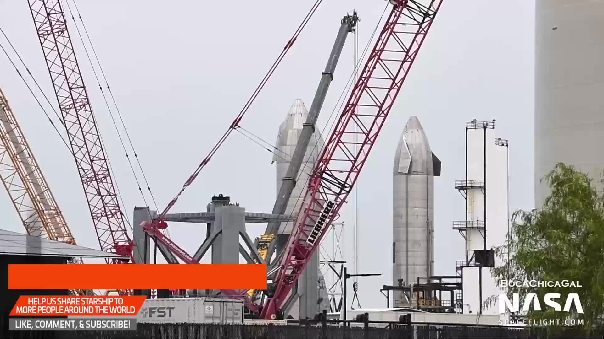 【中文浓缩】SpaceX助推器3的测试在连绵大雨中继续推进，更多部件运达发射场