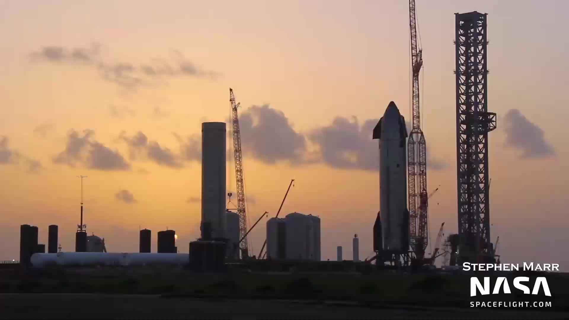 【中文浓缩】SpaceX星舰20继续做测试准备，新高机库地基施工继续