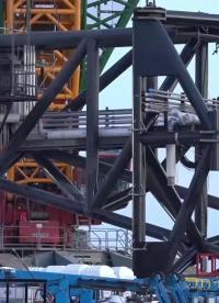 【中文濃縮】SpaceX發(fā)射場進行星艦快速連接臂的起吊安裝