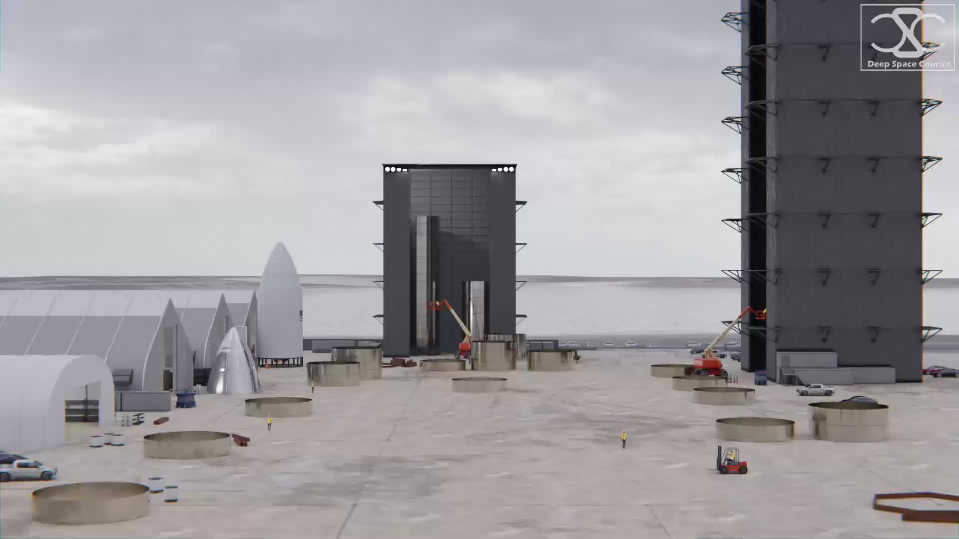 【中字】SpaceX星舰标准制造流程动画演示