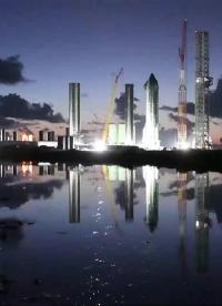 【中文濃縮】SpaceX星艦發(fā)射場的儲罐繼續(xù)灌注液氮，星艦20下的推力模擬器