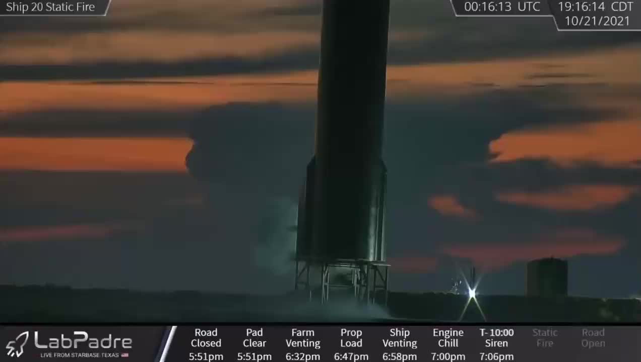 SpaceX 星艦20靜態點火中又有隔熱瓦脫落