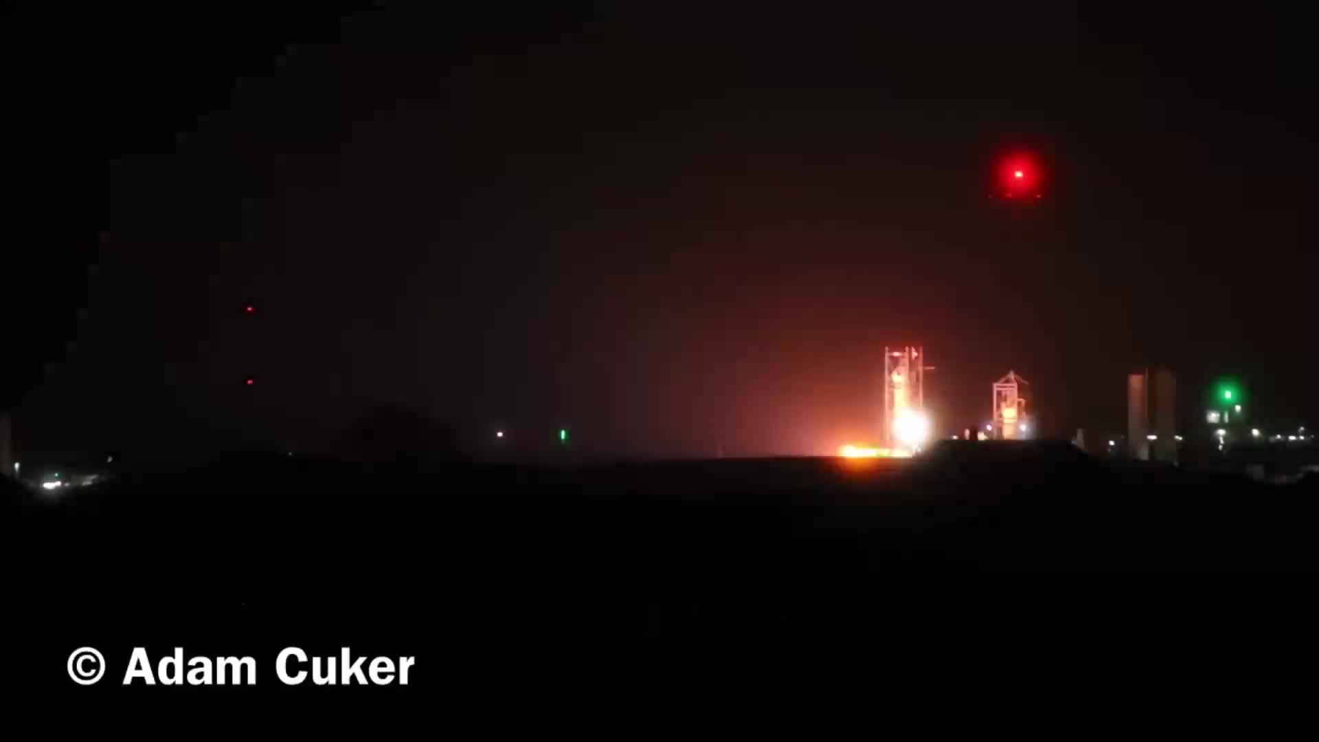SpaceX 猛禽2引擎测试，1月7日德州麦格雷戈