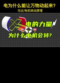 電為什么能讓萬物動起來？電機電動機原理，大功率純銅銅芯#轉子  #直流電機  #馬達原理 #直流電機 