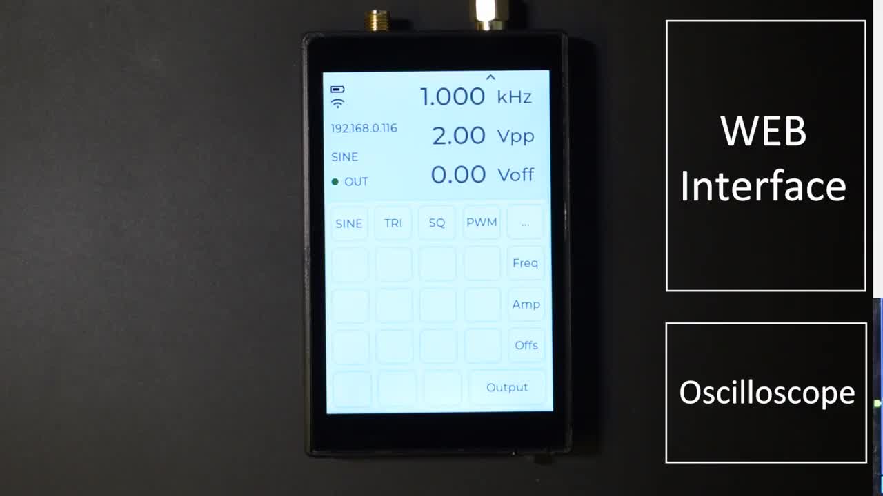 DIY信號發生器：便攜式，支持Wi-Fi#ESP32 #
