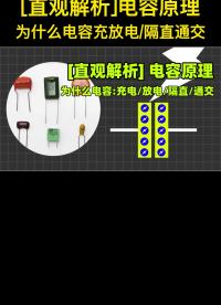 [直觀解析]電容內(nèi)部工作原理，電容怎么放電？電容怎么測(cè)萬(wàn)用表數(shù)字萬(wàn)用表#電工知識(shí) #漲知識(shí) #電工  