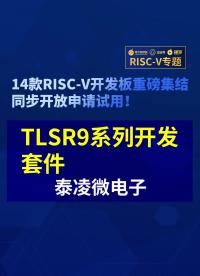 【RISC-V專題】泰凌微TLSR9系列開發套件免費試用#RISC-V開發板評測 
