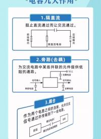 电容的9大作用#工作原理大揭秘 #工程师的通关秘籍 #pcb设计 #电路设计 #电子元器件 #电子工程师 