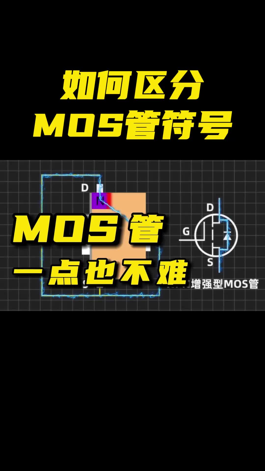 电动车里的MOS管是什么原理？MOS管的符号区分方法讲解 #MOS管 #电动车控制器  #模电 