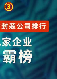 全球芯片封裝公司排行：中國九家企業(yè)成功霸榜！#科技  #芯片 